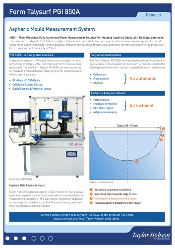 Form Talysurf PGI 850A