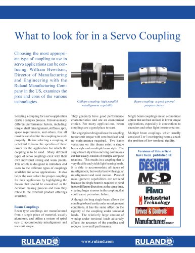 Servo Coupling