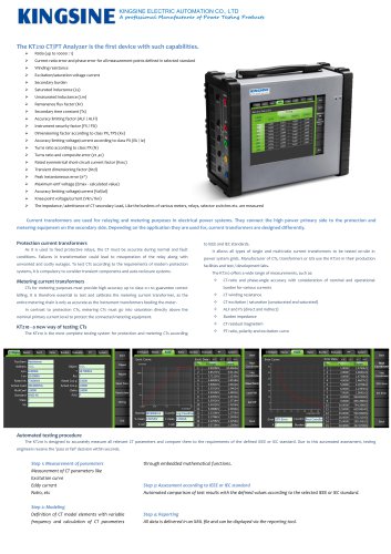 KT210 CT/PT Analyzer