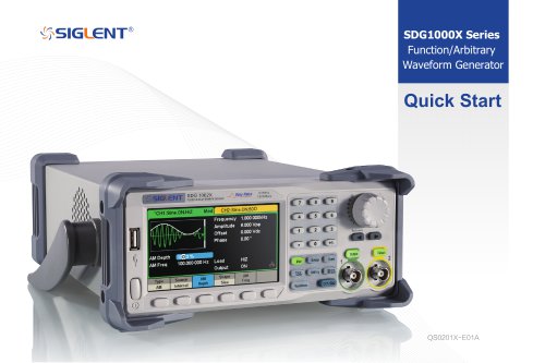 Siglent SDG1000X Waveform Generators QuickStart