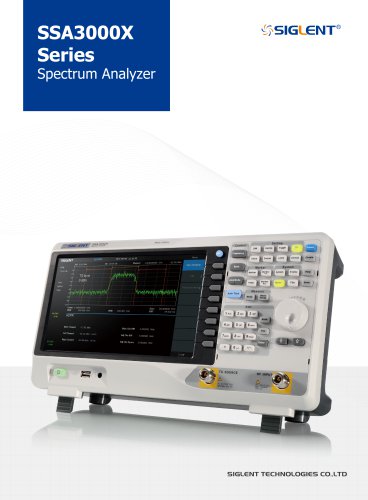 Siglent Spectrum Analyzer SSA3000X Series DataSheet