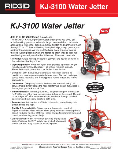 KJ-3100 Water Jetter