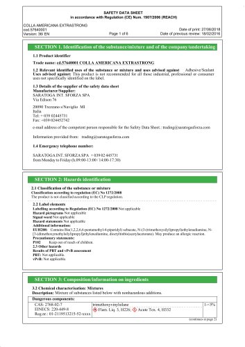 SAFETY DATA SHEET