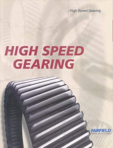 High Speed Gearing