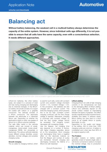 Application Note Battery Balancing