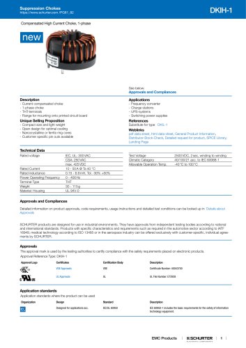 Suppression Chokes DKIH-1