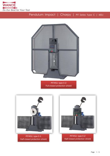 Cast Iron Pendulum impact testing machine (50J)