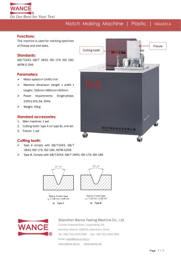 NSM251A Notch Making Machine