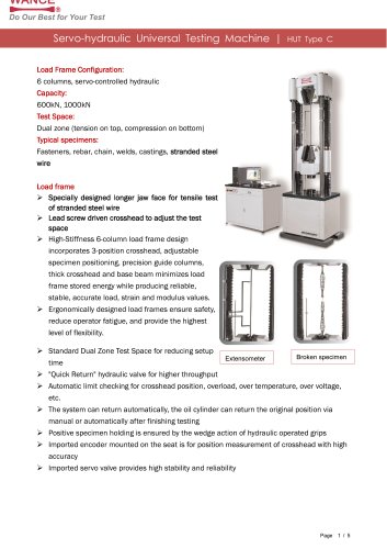 Stranded Wire Tensile Testing Machine (600kN~1000kN)