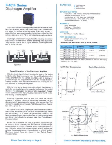 F-4014 series Diaphragm Amplifier