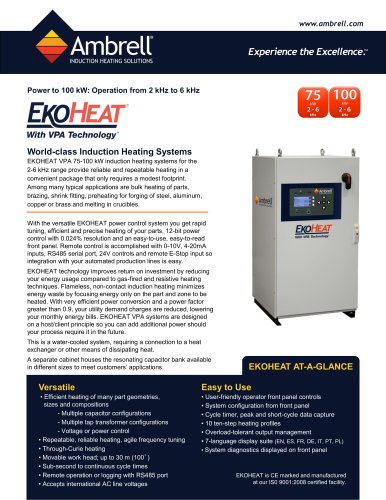 EKOHEAT 100 kW / 2-5 kHz