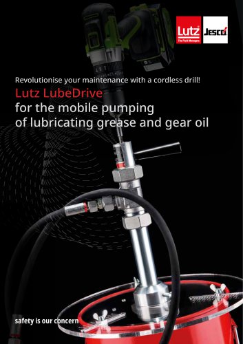 Lutz LubeDrive for the mobile pumping lubricating grease and gear oil