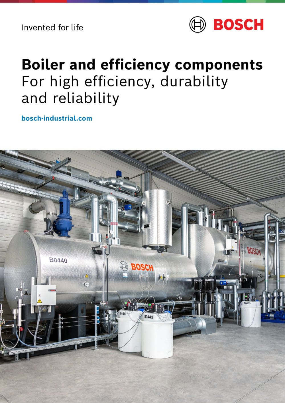 Boiler and efficiency components for high efficiency, durability and reliability from Bosch Industrial - Bosch Industriekessel GmbH