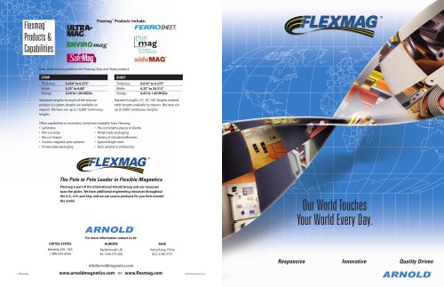 Flexmag, Products & Capabilities