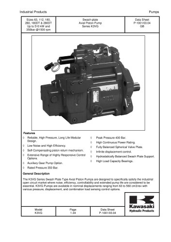 Axial Piston Pump Series K3VG