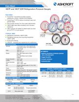 1007P and 1001T XOR Refrigeration Pressure Gauges