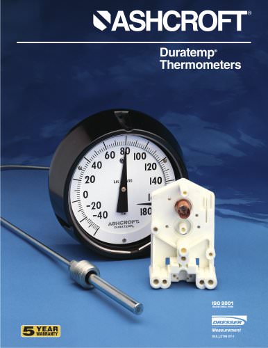 Gas-Actuated Thermometers - Series 600A-01 