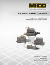 Hydraulic Master Cylinders Catalog