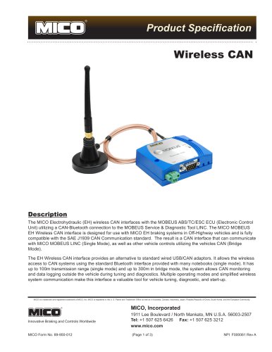 Wireless CAN