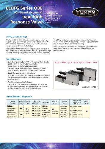 ELDFG-01/03 (Direct operated, high response, closed loop)