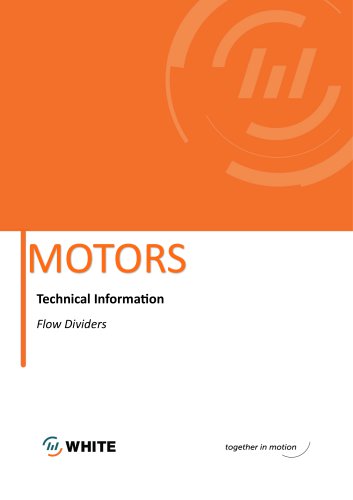 FLOW DIVIDERS Technical Information