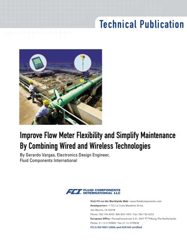 Improve Flow Meter Flexibility and Simplify Maintenance by Combining Wired and Wireless Technologies