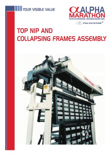 top nip and collapsing frames assembly 