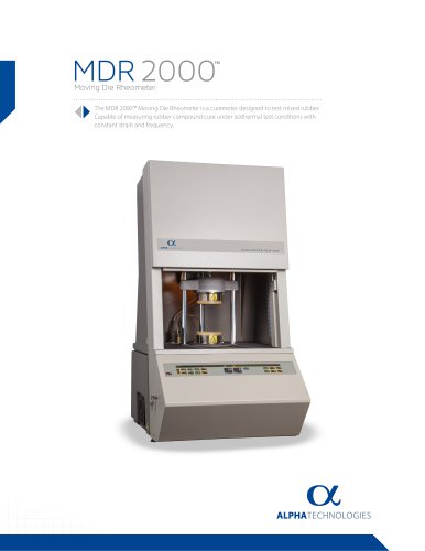 MDR Moving Die Rheometer 2000