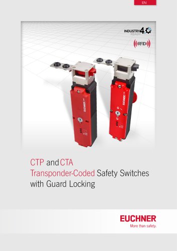 CTP and CTA Transponder-Coded Safety Switches with Guard Locking