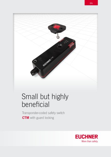 Transponder-coded safety switch CTM with guard locking