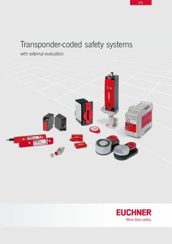 Transponder-coded safety systems with external evaluation