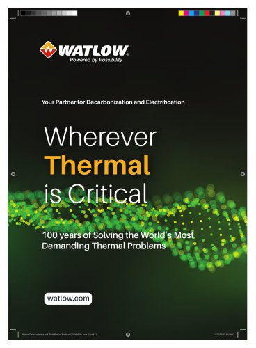 Watlow Sustainability Brochure