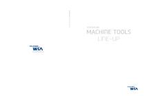MACHINE TOOLS LINE-UP