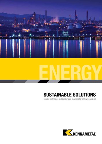 Kennametal Solutions for Energy Catalog