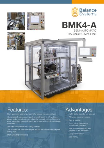 BMK4-A - Semi-automatic balancing machine