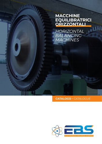 Horizontal balancing machines EN-IT