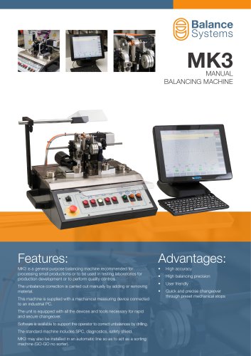 MK3 Manual balancing machine