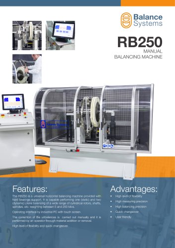 RB250 Manual balancing machine