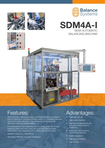 SDM4A-I Semi-automatic balancing machine