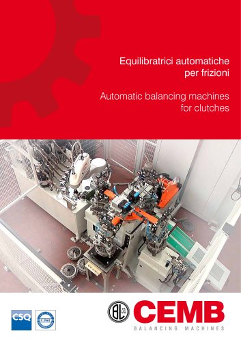 Automatic balancing machines for clutches