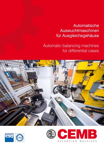 Automatic balancing machines for differential cases