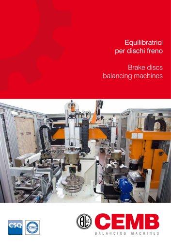 Brake discs balancing machines