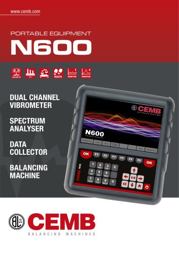 N600 Portable vibration analysis and balancing equipment