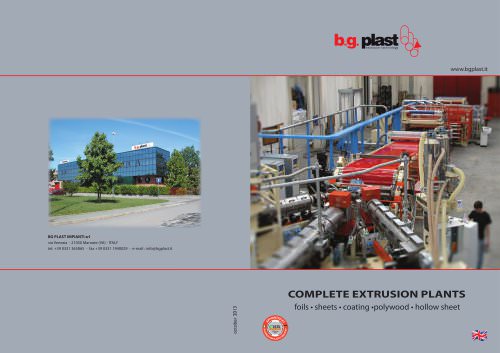 COMPLETE EXTRUSION PLANTS