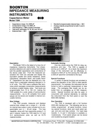 7200 Capacitance Meter