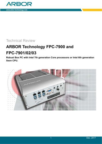 ARBOR Technology FPC-7900 and FPC-7901/02/03