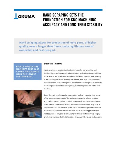 HAND SCRAPING SETS THE FOUNDATION FOR CNC MACHINING ACCURACY AND LONG-TERM STABILITY