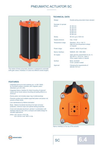 PNEUMATIC ACTUATOR SC