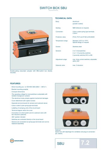 Technical Datasheet Switch Box Unit EBRO