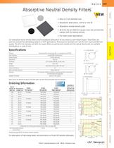Absorptive Neutral Density Filters  